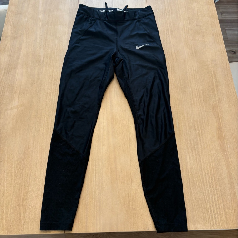 Nike Running Leggings with White Swoosh
